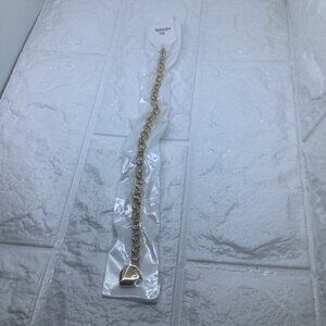 316L Stainless Steel Heart‎ Bracelet Women’s Gold Tone